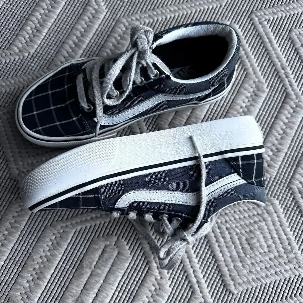 Vans Old Skool Platform Woven Check